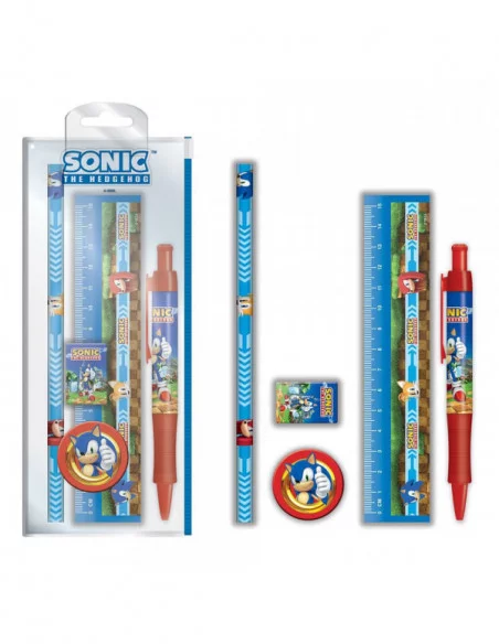 Sonic The Hedgehog Juego de 5 Piezas Para Escribir Golden Rings