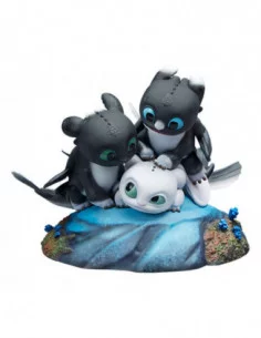 Cómo Entrenar A Tu Dragón 3 Estatua Dart, Pouncer & Ruffrunner 15 cm