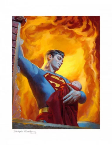 DC Comics Litografia Saving Grace: A Hero's Rescue 46 x 56 cm - sin marco