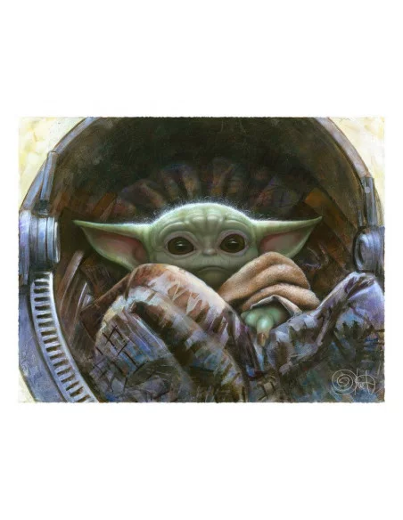 Star Wars The Mandalorian Litografia The Child 51 x 41 cm - sin marco