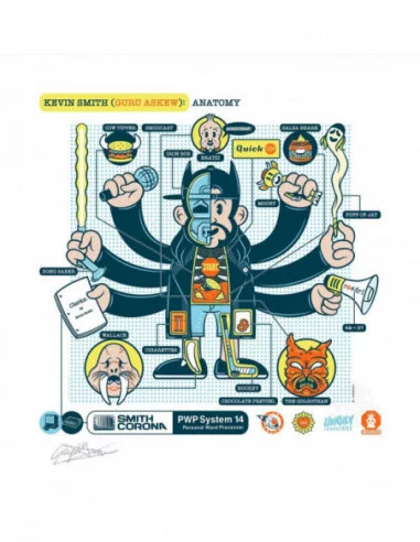 Kevin Smith Litografia Guru Askew 42 x 41 cm - sin marco