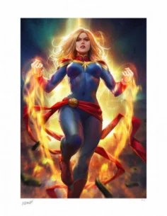 Marvel Litografia Captain Marvel 46 x 61 cm - sin marco