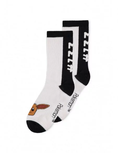 Pokemon Pack de 3 Pares de Calcetines Heads Black & White 39-42