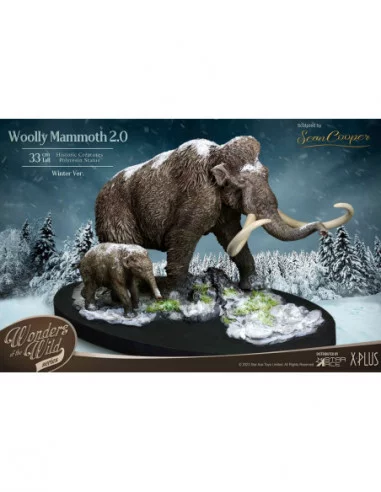 Historic Creatures The Wonder Wild Series Estatua The Woolly Mammoth 2.0 22 cm