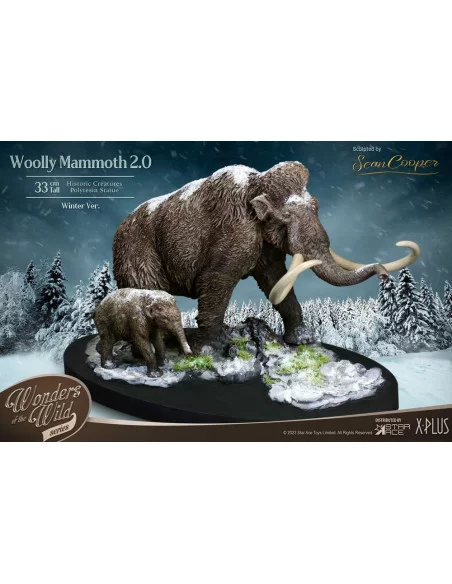Historic Creatures The Wonder Wild Series Estatua The Woolly Mammoth 2.0 22 cm
