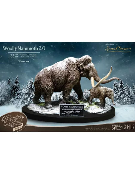 Historic Creatures The Wonder Wild Series Estatua The Woolly Mammoth 2.0 22 cm