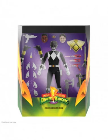 Mighty Morphin Power Rangers Galácticos Figura Ultimates Black Ranger 18 cm