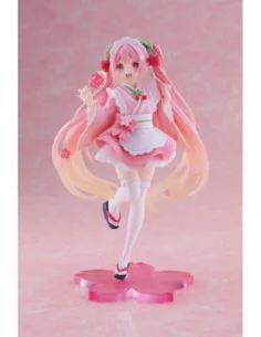 Hatsune Miku Estatua PVC Newley Written Sakura Miku Japanese Cafe Ver. 18 cm