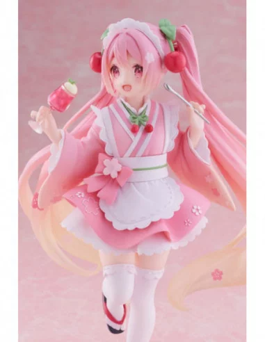 Hatsune Miku Estatua PVC Newley Written Sakura Miku Japanese Cafe Ver. 18 cm