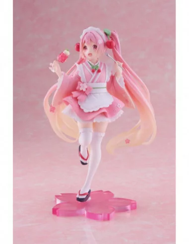 Hatsune Miku Estatua PVC Newley Written Sakura Miku Japanese Cafe Ver. 18 cm