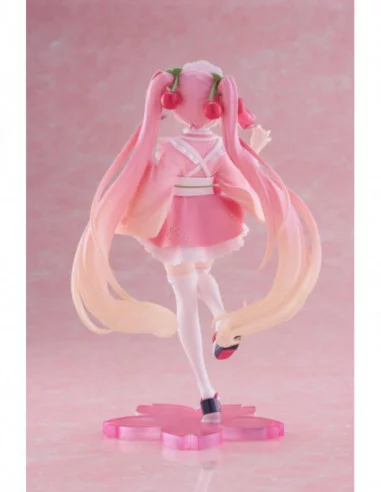 Hatsune Miku Estatua PVC Newley Written Sakura Miku Japanese Cafe Ver. 18 cm