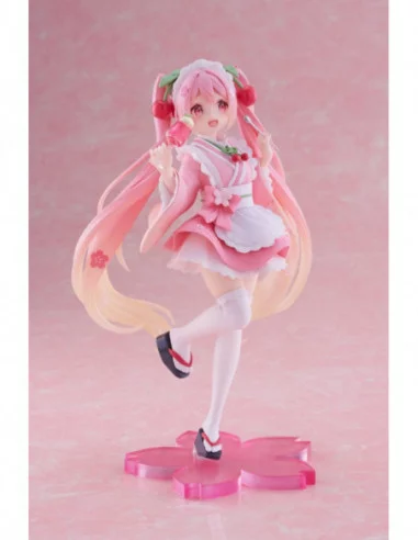 Hatsune Miku Estatua PVC Newley Written Sakura Miku Japanese Cafe Ver. 18 cm