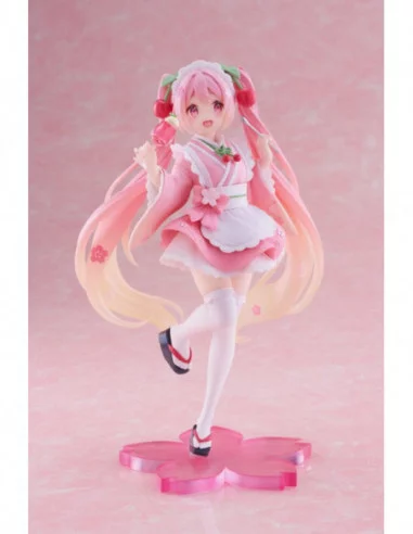 Hatsune Miku Estatua PVC Newley Written Sakura Miku Japanese Cafe Ver. 18 cm