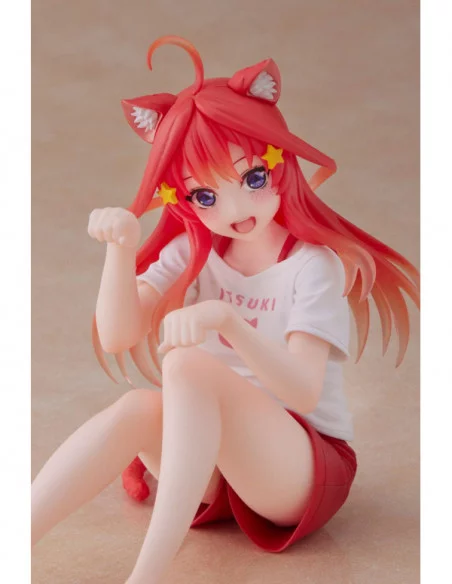 The Quintessential Quintuplets Estatua PVC Desktop Itsuki Nakano Newley Written Cat Roomwear Ver.