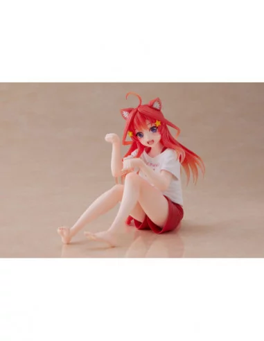 The Quintessential Quintuplets Estatua PVC Desktop Itsuki Nakano Newley Written Cat Roomwear Ver.