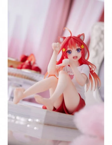 The Quintessential Quintuplets Estatua PVC Desktop Itsuki Nakano Newley Written Cat Roomwear Ver.