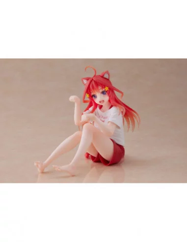 The Quintessential Quintuplets Estatua PVC Desktop Itsuki Nakano Newley Written Cat Roomwear Ver.
