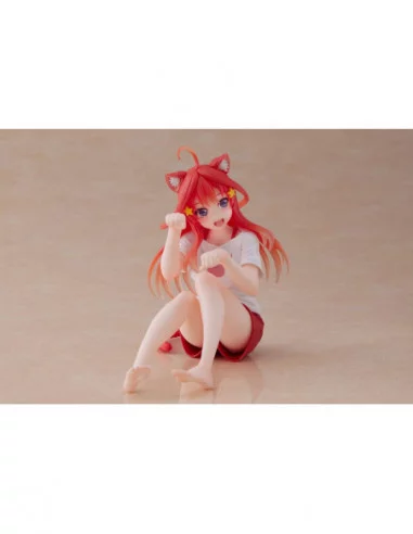 The Quintessential Quintuplets Estatua PVC Desktop Itsuki Nakano Newley Written Cat Roomwear Ver.