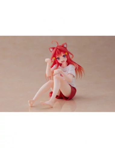The Quintessential Quintuplets Estatua PVC Desktop Itsuki Nakano Newley Written Cat Roomwear Ver.