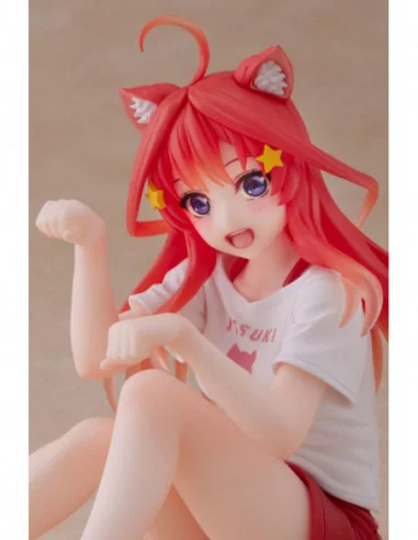 The Quintessential Quintuplets Estatua PVC Desktop Itsuki Nakano Newley Written Cat Roomwear Ver.