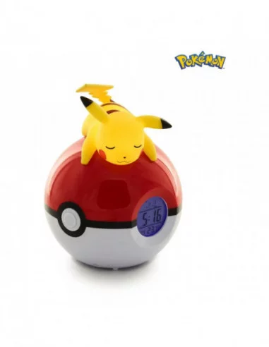 Pokémon despertador con luz Pokeball Pikachu 18 cm