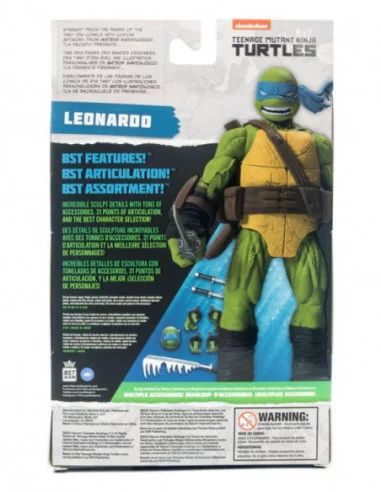 Tortugas Ninja Figura BST AXN Leonardo (IDW Comics) 13 cm