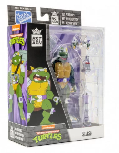 Tortugas Ninja Figura BST AXN Slash 13 cm