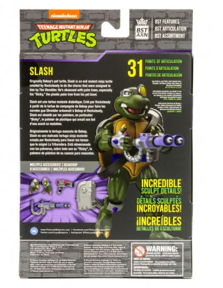 Tortugas Ninja Figura BST AXN Slash 13 cm Tortugas Ninja Figura BST AXN Slash 13 cm