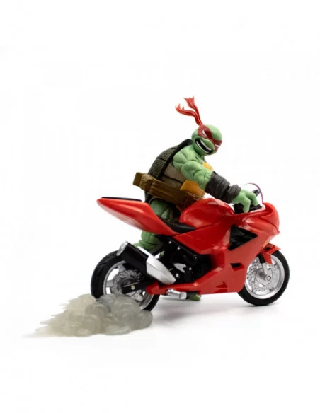 Tortugas Ninja Figura con Vehículo BST AXN Raphael con Moto (IDW Comics) 13 cm Tortugas Ninja Figura con Vehículo BST AXN Raphael con Moto (IDW Comics) 13 cm