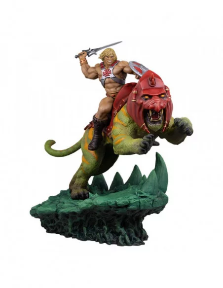 Masters of the Universe Estatua He-Man and Battle Cat Classic Deluxe 59 cm