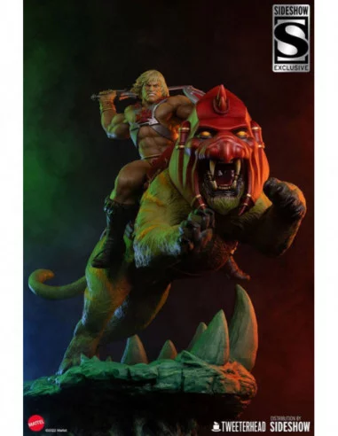 Masters of the Universe Estatua He-Man and Battle Cat Classic Deluxe 59 cm