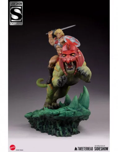 Masters of the Universe Estatua He-Man and Battle Cat Classic Deluxe 59 cm