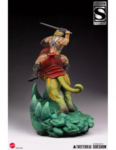 Masters of the Universe Estatua He-Man and Battle Cat Classic Deluxe 59 cm