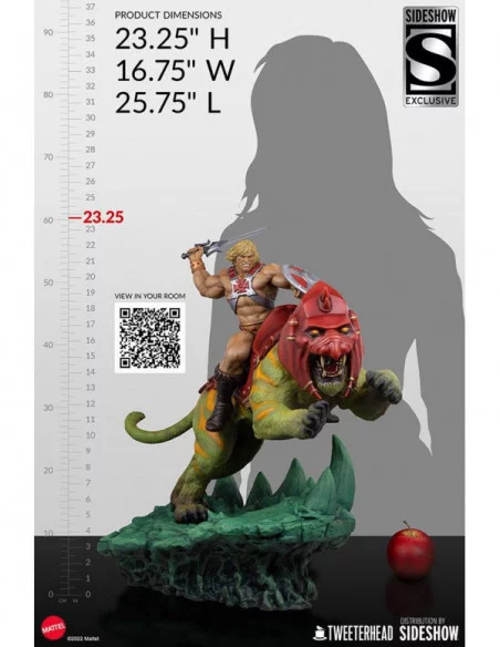 Masters of the Universe Estatua He-Man and Battle Cat Classic Deluxe 59 cm Masters of the Universe Estatua He-Man and Battle Cat Classic Deluxe 59 cm