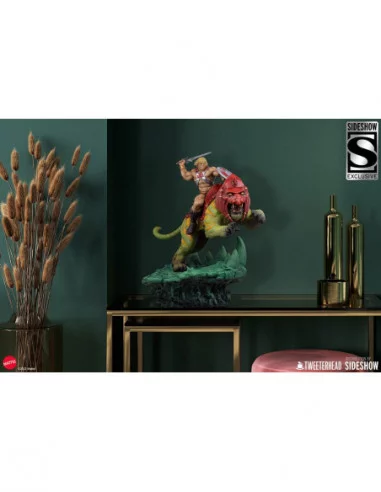 Masters of the Universe Estatua He-Man and Battle Cat Classic Deluxe 59 cm