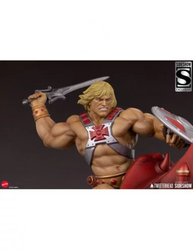 Masters of the Universe Estatua He-Man and Battle Cat Classic Deluxe 59 cm