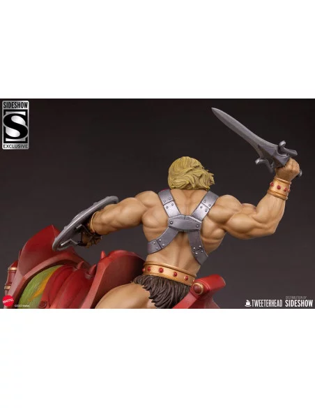 Masters of the Universe Estatua He-Man and Battle Cat Classic Deluxe 59 cm Masters of the Universe Estatua He-Man and Battle Cat Classic Deluxe 59 cm