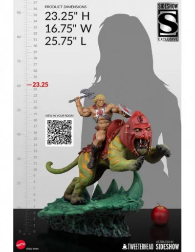 Masters of the Universe Estatua He-Man and Battle Cat Classic Deluxe 59 cm