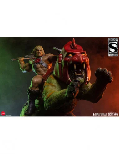 Masters of the Universe Estatua He-Man and Battle Cat Classic Deluxe 59 cm