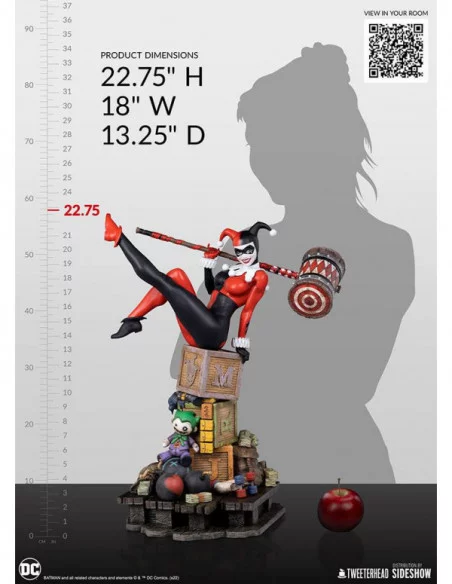 DC Comics Estatua 1/4 Harley Quinn 58 cm