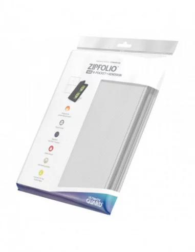 Ultimate Guard Zipfolio 160 - 8-Pocket XenoSkin Blanco