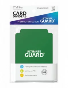Ultimate Guard Card Dividers Tarjetas Separadoras para Cartas Tamaño Estándar Verde (10) 2