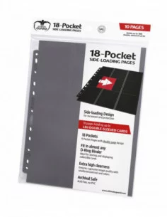 Ultimate Guard 18-Pocket Pages Side-Loading Gris (10)