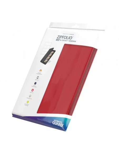 Ultimate Guard Zipfolio 320 - 16-Pocket XenoSkin Rojo