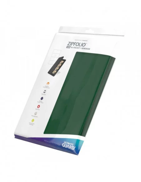 Ultimate Guard Zipfolio 320 - 16-Pocket XenoSkin Verde