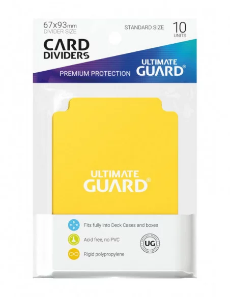 Ultimate Guard Card Dividers Tarjetas Separadoras para Cartas Tamaño Estándar Amarillo (10)