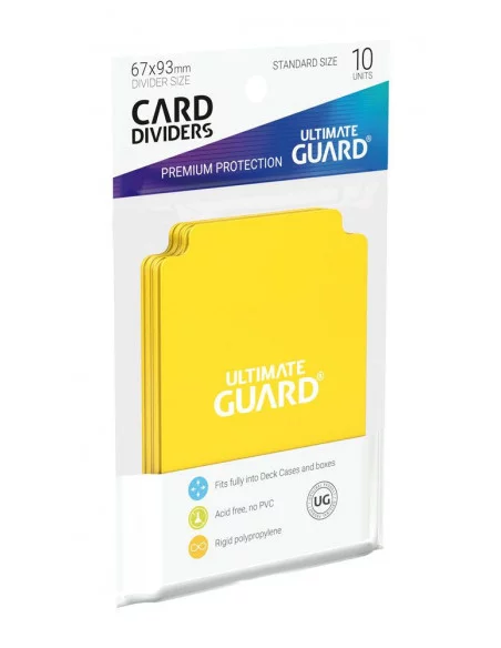 Ultimate Guard Card Dividers Tarjetas Separadoras para Cartas Tamaño Estándar Amarillo (10)