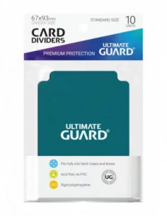 Ultimate Guard Card Dividers Tarjetas Separadoras para Cartas Tamaño Estándar Gasolina Azul (10) 2