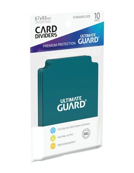 Ultimate Guard Card Dividers Tarjetas Separadoras para Cartas Tamaño Estándar Gasolina Azul (10)