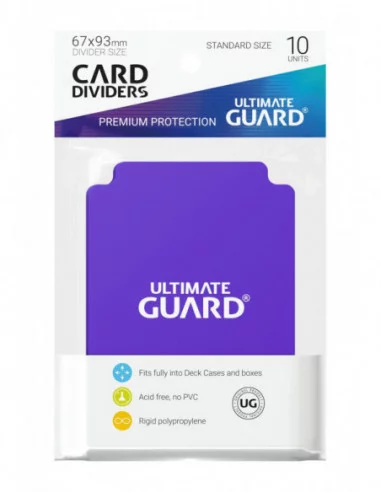 Ultimate Guard Card Dividers Tarjetas Separadoras para Cartas Tamaño Estándar Violeta (10)